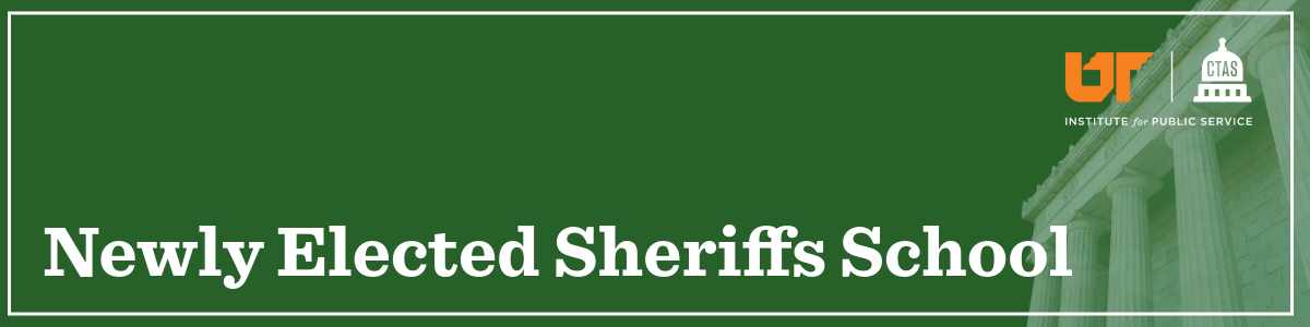 Banner graphic, dark green background with a faint white columned building overlay on the right side. White bold serif text reads 