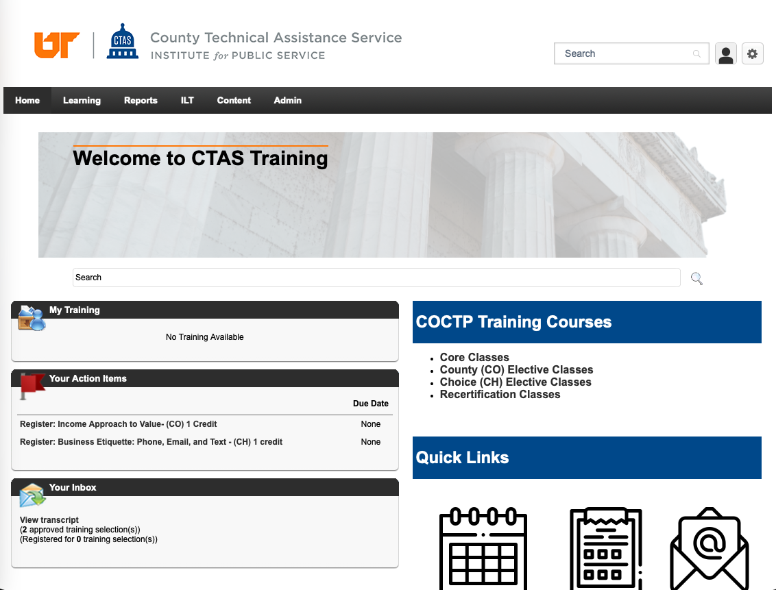 Screenshot of previous k@te welcome screen