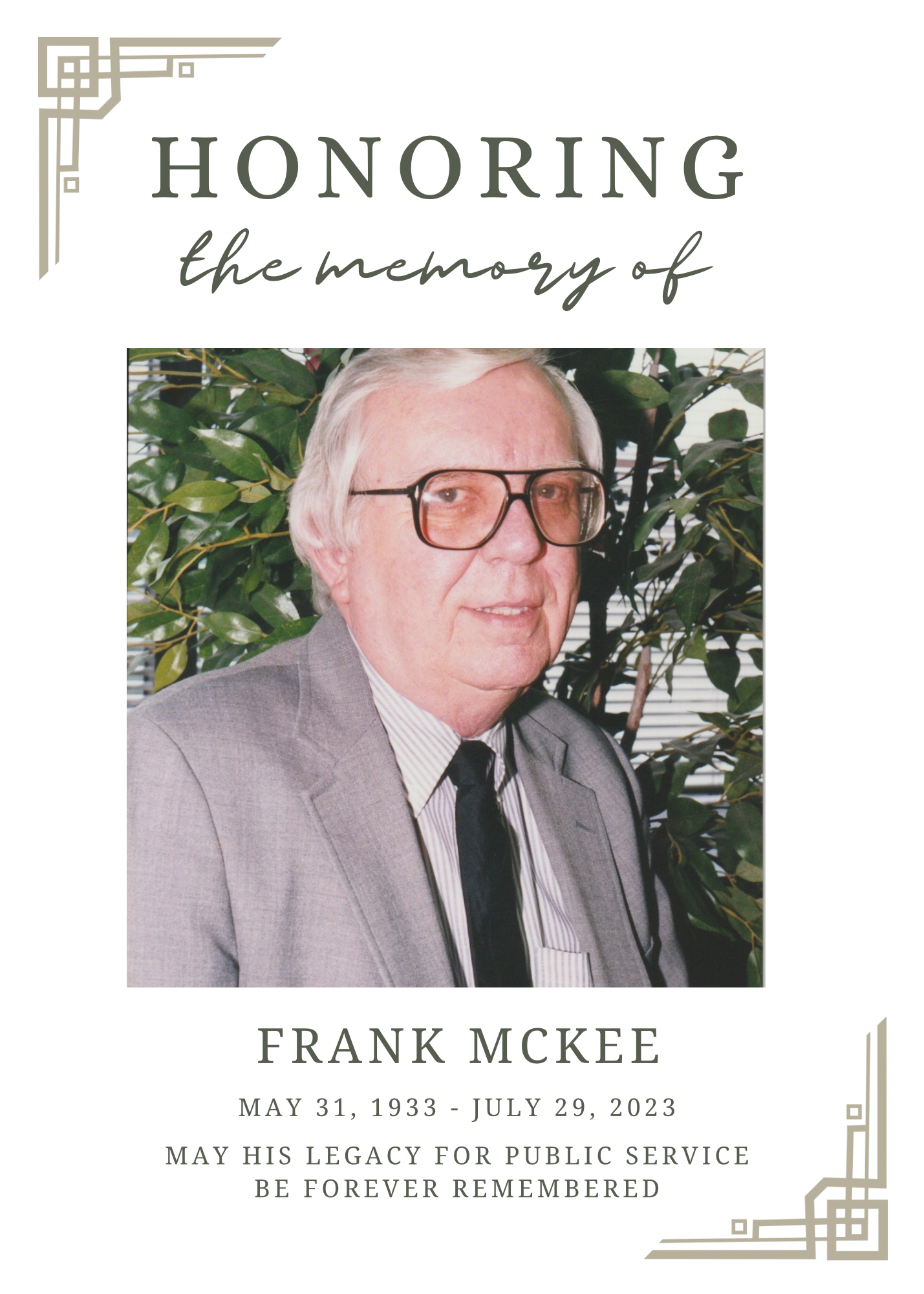 Photo of Frank McKee