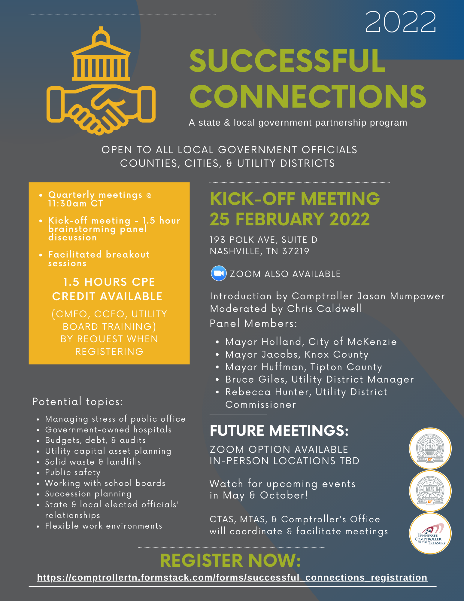 Flyer with information about the Successful Connections program